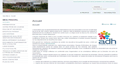 Desktop Screenshot of adh-asso.info