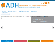 Tablet Screenshot of adh-asso.org